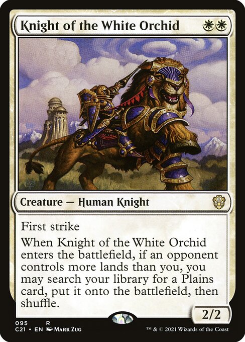 Knight of the White Orchid|Commander 2021|95
