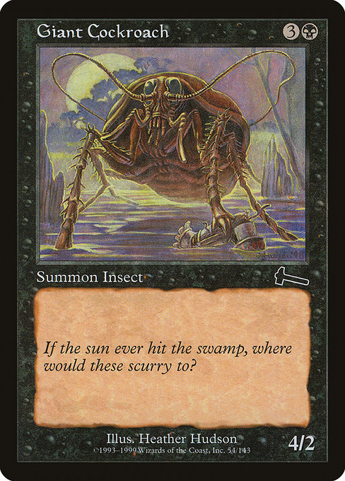 Giant Cockroach|Urza's Legacy|54