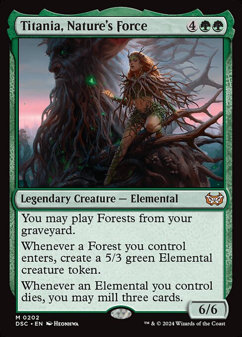 Titania, Nature's Force|Duskmourn: House of Horror Commander|202