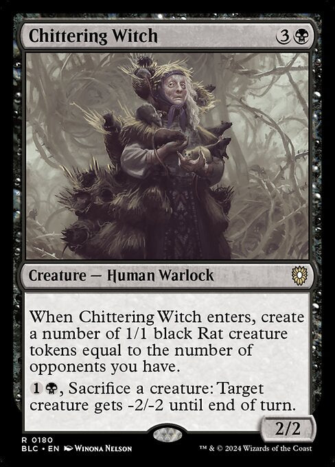 Chittering Witch|Bloomburrow Commander|180