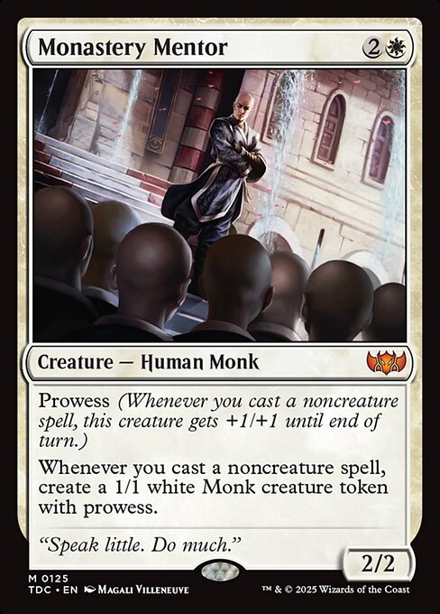 Monastery Mentor|Tarkir: Dragonstorm Commander|125