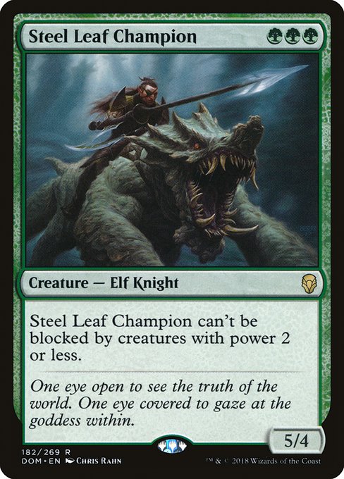 Steel Leaf Champion|Dominaria|182