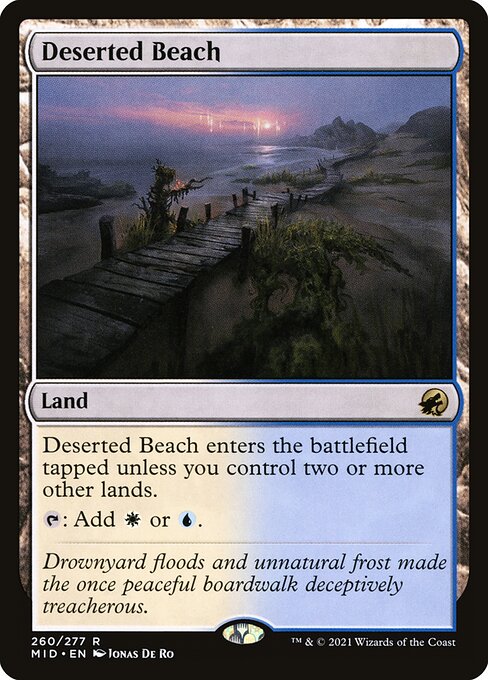 Deserted Beach|Innistrad: Midnight Hunt|260