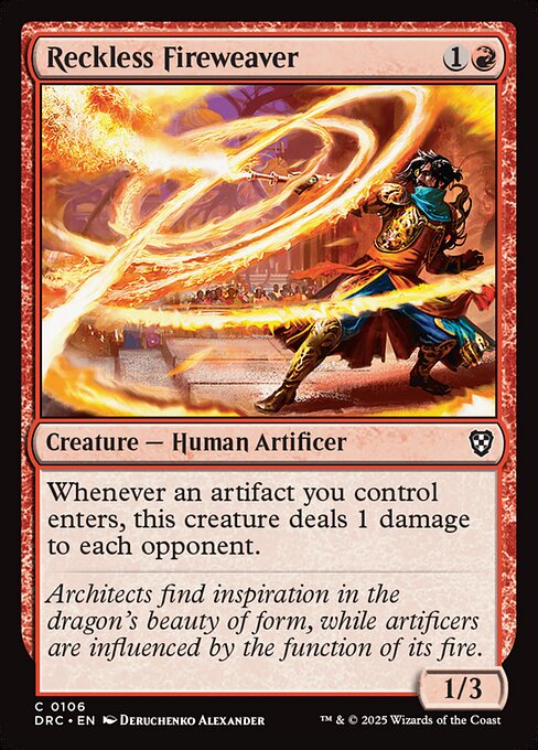 Reckless Fireweaver|Aetherdrift Commander|106