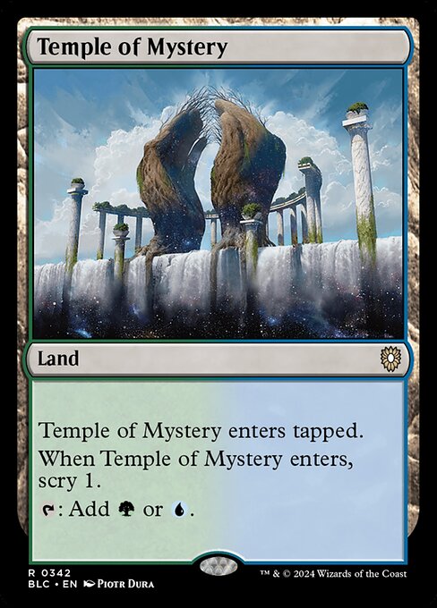 Temple of Mystery|Bloomburrow Commander|342