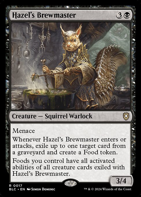 Hazel's Brewmaster|Bloomburrow Commander|17