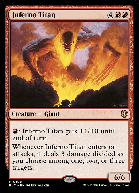 Inferno Titan|Bloomburrow Commander|198