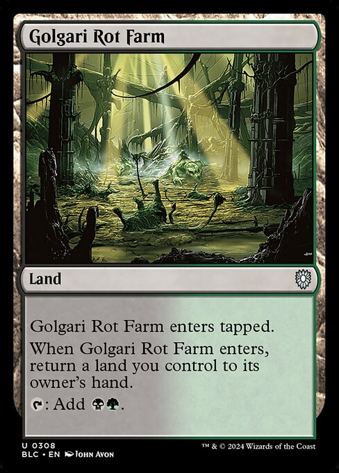 Golgari Rot Farm|Bloomburrow Commander|308