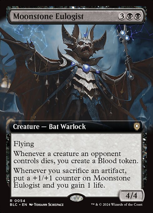Moonstone Eulogist|Bloomburrow Commander|54