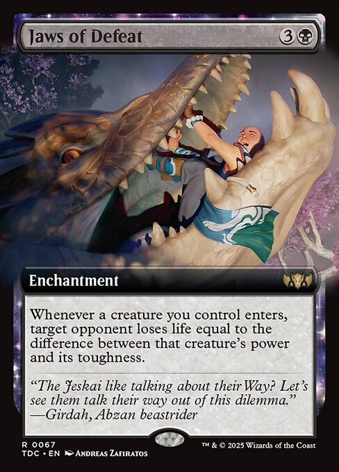 Jaws of Defeat|Tarkir: Dragonstorm Commander|67
