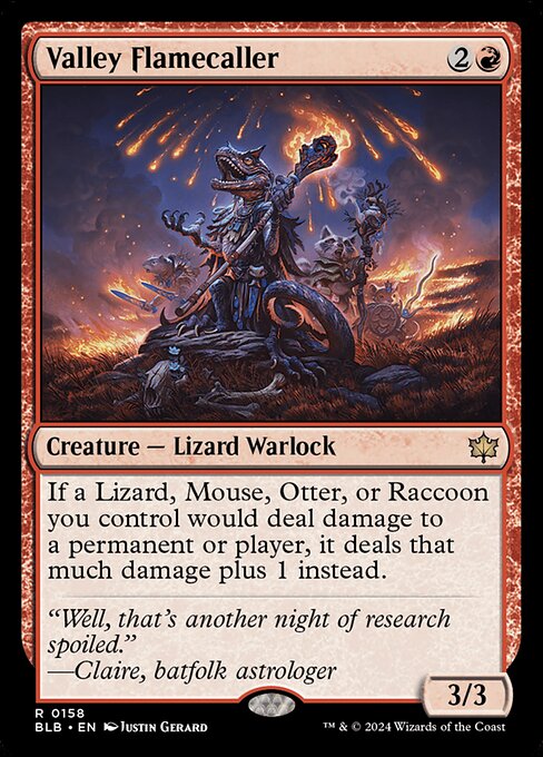 Valley Flamecaller|Bloomburrow|158