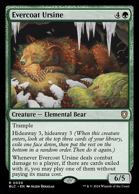 Evercoat Ursine|Bloomburrow Commander|30