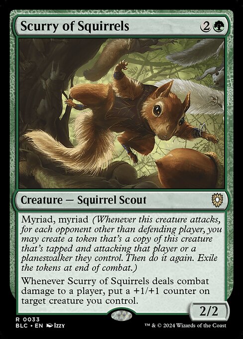 Scurry of Squirrels|Bloomburrow Commander|33