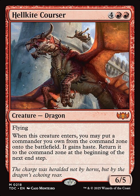 Hellkite Courser|Tarkir: Dragonstorm Commander|218