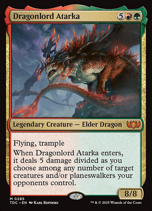 Dragonlord Atarka|Tarkir: Dragonstorm Commander|285