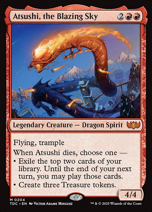 Atsushi, the Blazing Sky|Tarkir: Dragonstorm Commander|204