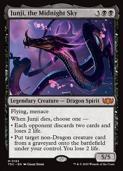 Junji, the Midnight Sky|Tarkir: Dragonstorm Commander|183