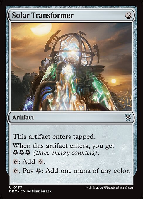 Solar Transformer|Aetherdrift Commander|137