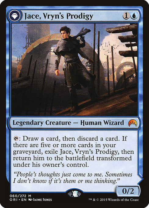 Jace, Vryn's Prodigy // Jace, Telepath Unbound|Magic Origins|60