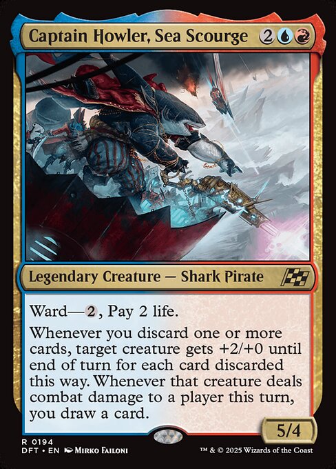 FOIL|Captain Howler, Sea Scourge|Aetherdrift|194