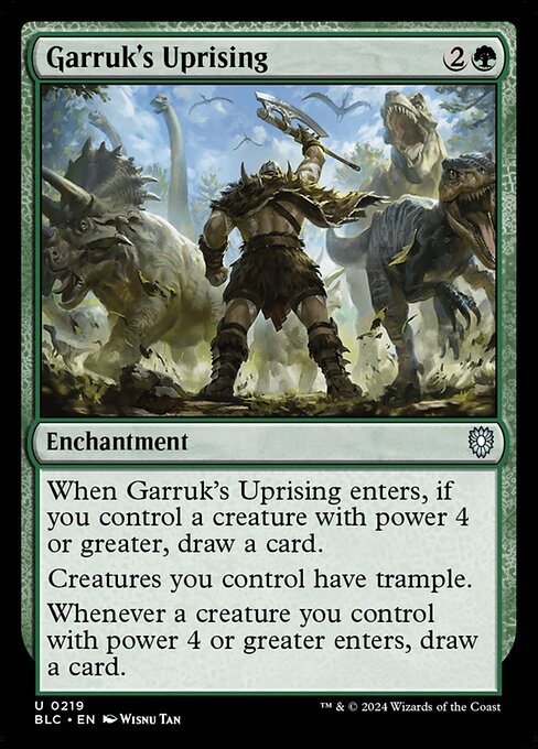 Garruk's Uprising|Bloomburrow Commander|219