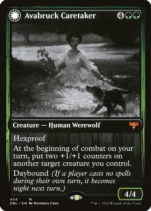 Avabruck Caretaker // Hollowhenge Huntmaster|Innistrad: Double Feature|454