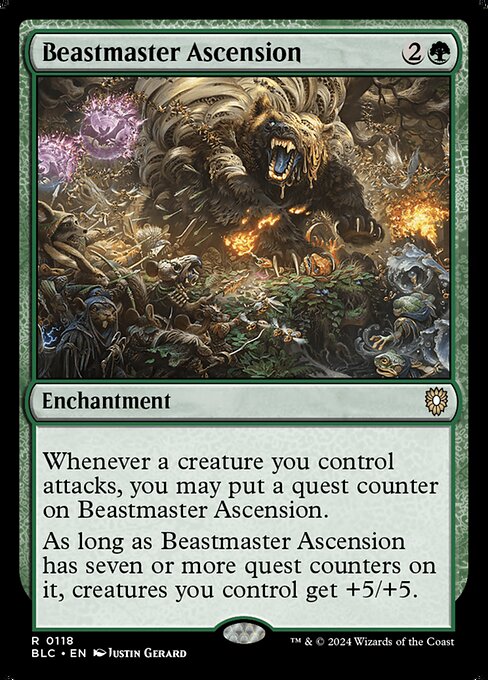 Beastmaster Ascension|Bloomburrow Commander|118