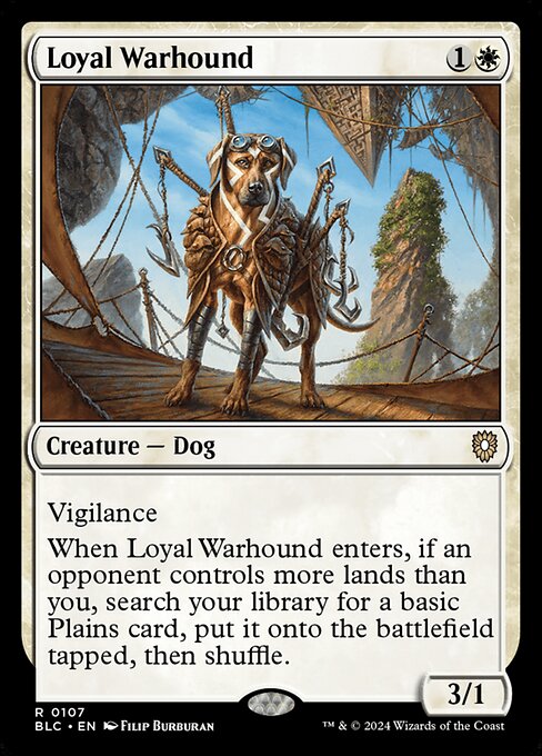 Loyal Warhound|Bloomburrow Commander|107