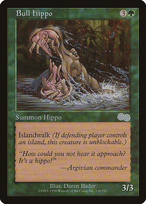 Bull Hippo|Urza's Saga|239