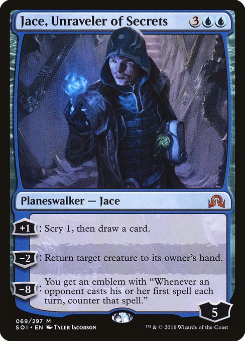 Jace, Unraveler of Secrets|Shadows over Innistrad|69