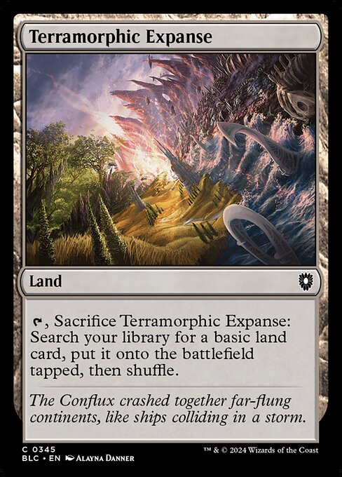 Terramorphic Expanse|Bloomburrow Commander|345