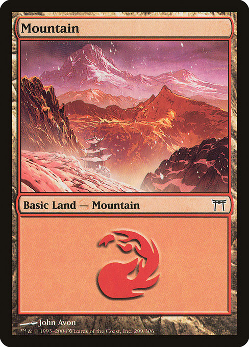 Mountain|Champions of Kamigawa|299