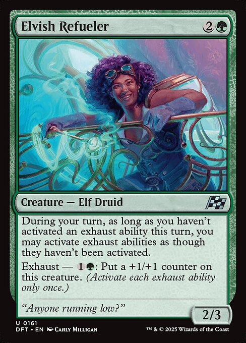 FOIL|Elvish Refueler|Aetherdrift|161