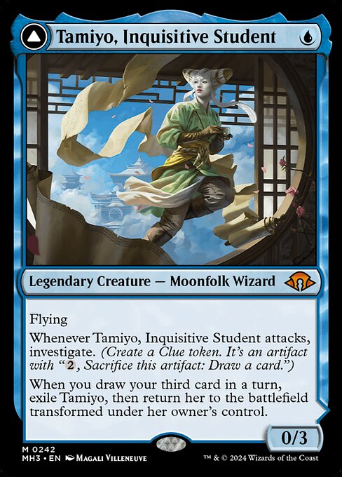 Tamiyo, Inquisitive Student // Tamiyo, Seasoned Scholar|Modern Horizons 3|242