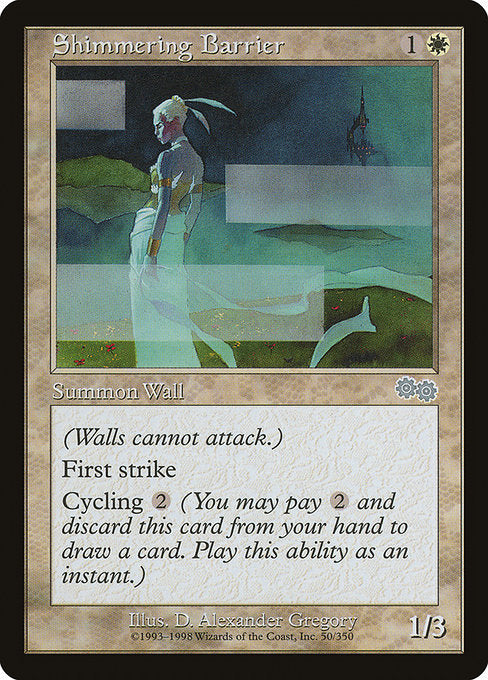 Shimmering Barrier|Urza's Saga|50