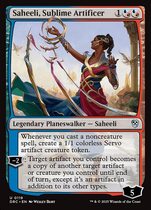 Saheeli, Sublime Artificer|Aetherdrift Commander|119