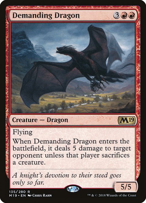 Demanding Dragon|Core Set 2019|135