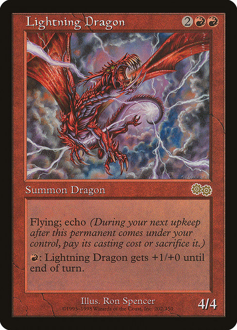 Lightning Dragon|Urza's Saga|202