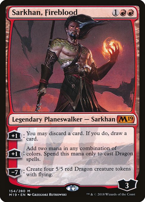 Sarkhan, Fireblood|Core Set 2019|154