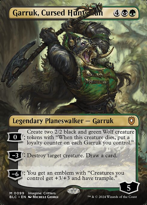 Garruk, Cursed Huntsman|Bloomburrow Commander|99