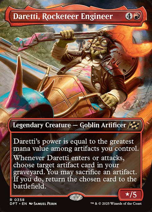 FOIL|Daretti, Rocketeer Engineer|Aetherdrift|358