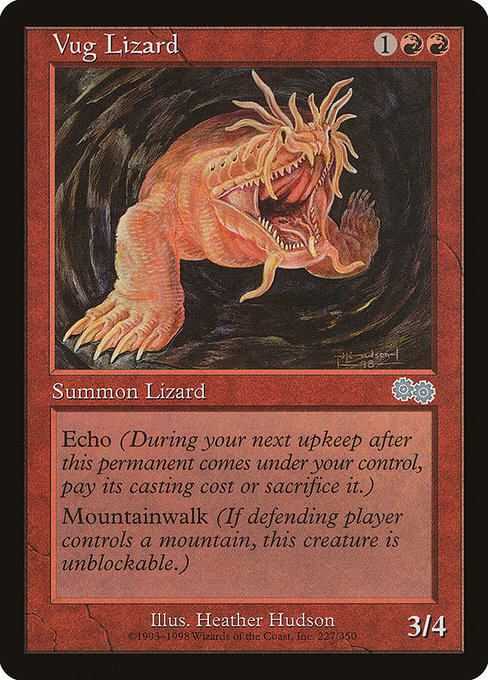 Vug Lizard|Urza's Saga|227