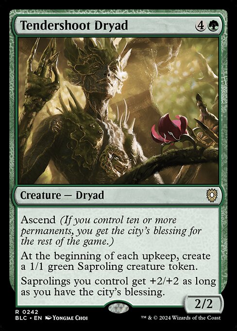 Tendershoot Dryad|Bloomburrow Commander|242