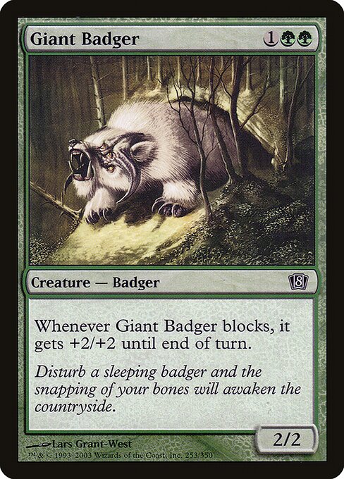 Giant Badger|Eighth Edition|253