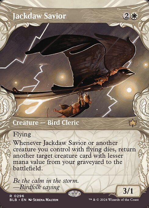 Jackdaw Savior|Bloomburrow|296