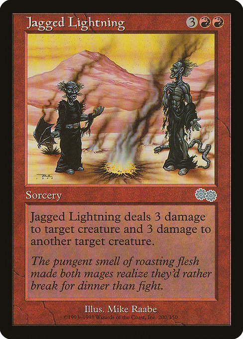 Jagged Lightning|Urza's Saga|200