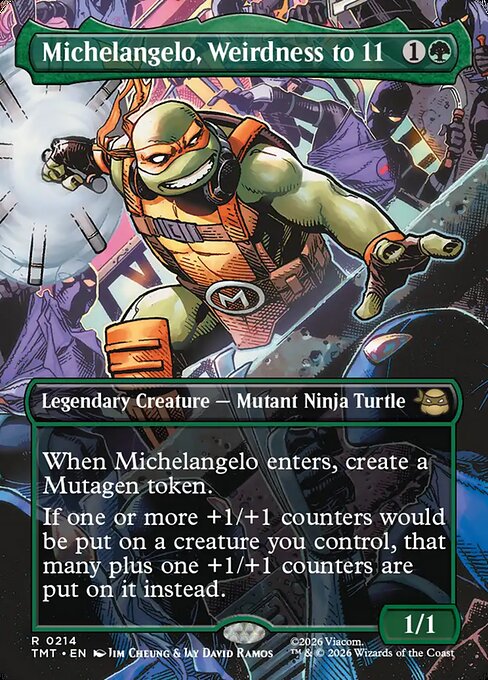 Michelangelo, Weirdness to 11