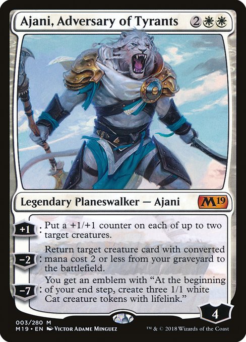 Ajani, Adversary of Tyrants|Core Set 2019|3