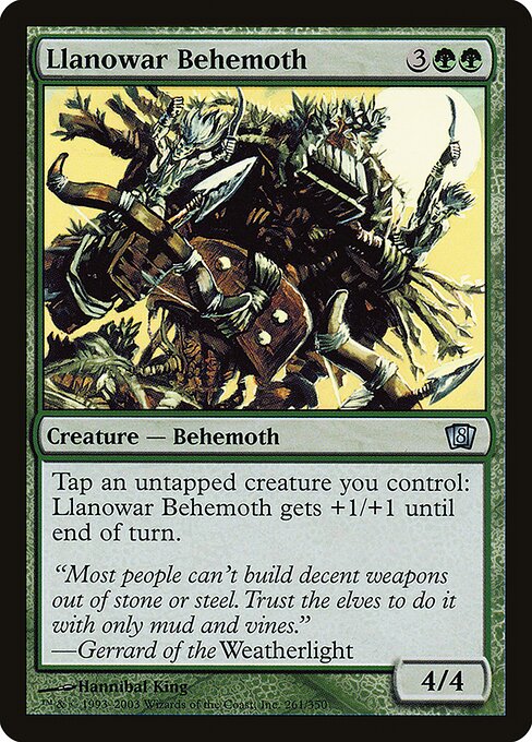 Llanowar Behemoth|Eighth Edition|261