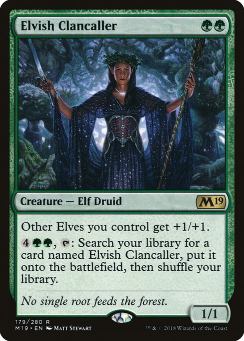Elvish Clancaller|Core Set 2019|179